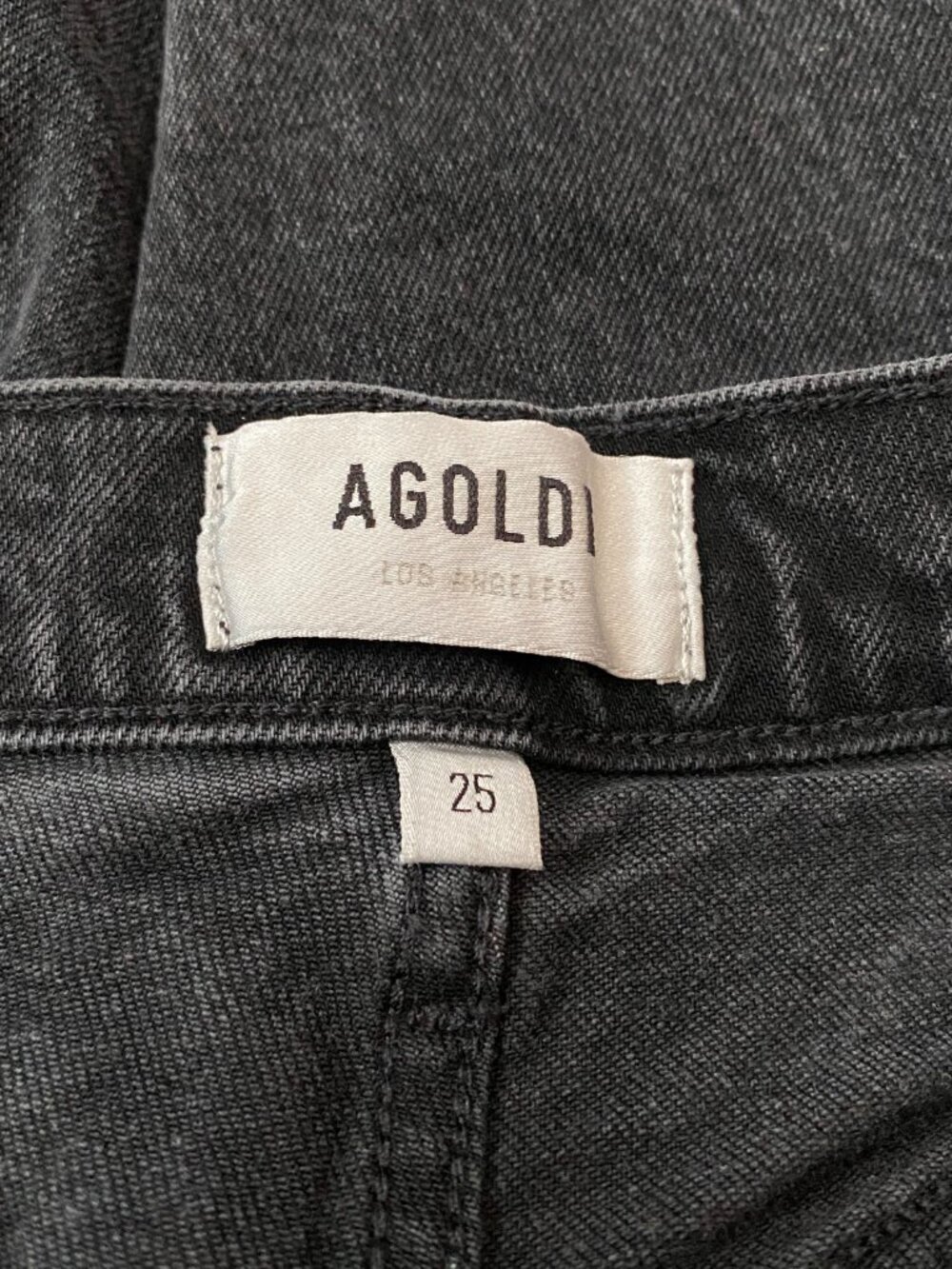 AGOLDE Riley High Rise Button Fly Jean Black - Size 25 - Picture 5 of 7